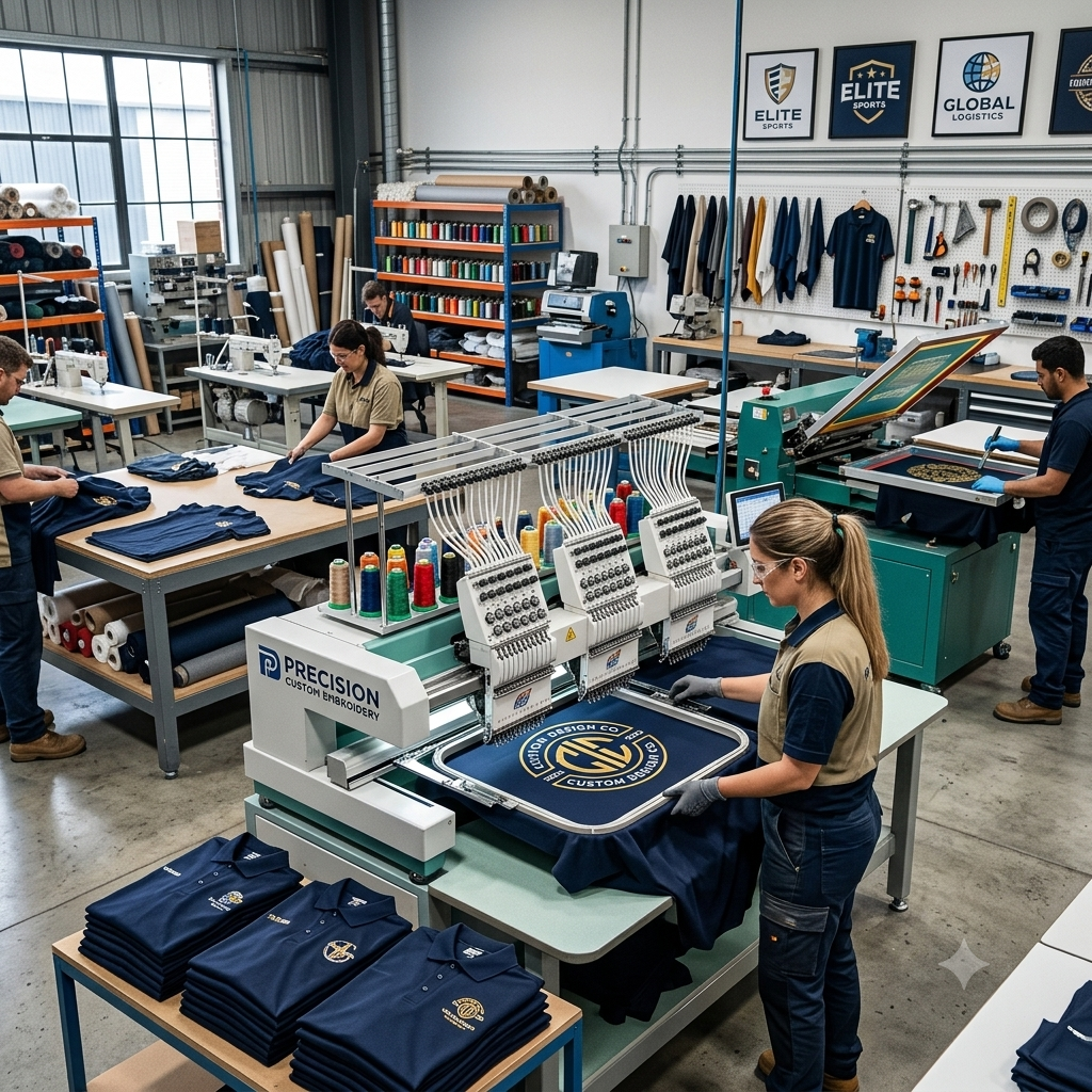 Custom polo shirt with Uniform Cart logo
